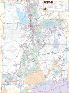 Mapa de Utah.