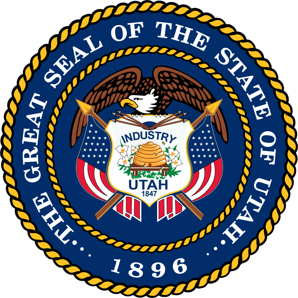 Gran sello del estado de Utah.