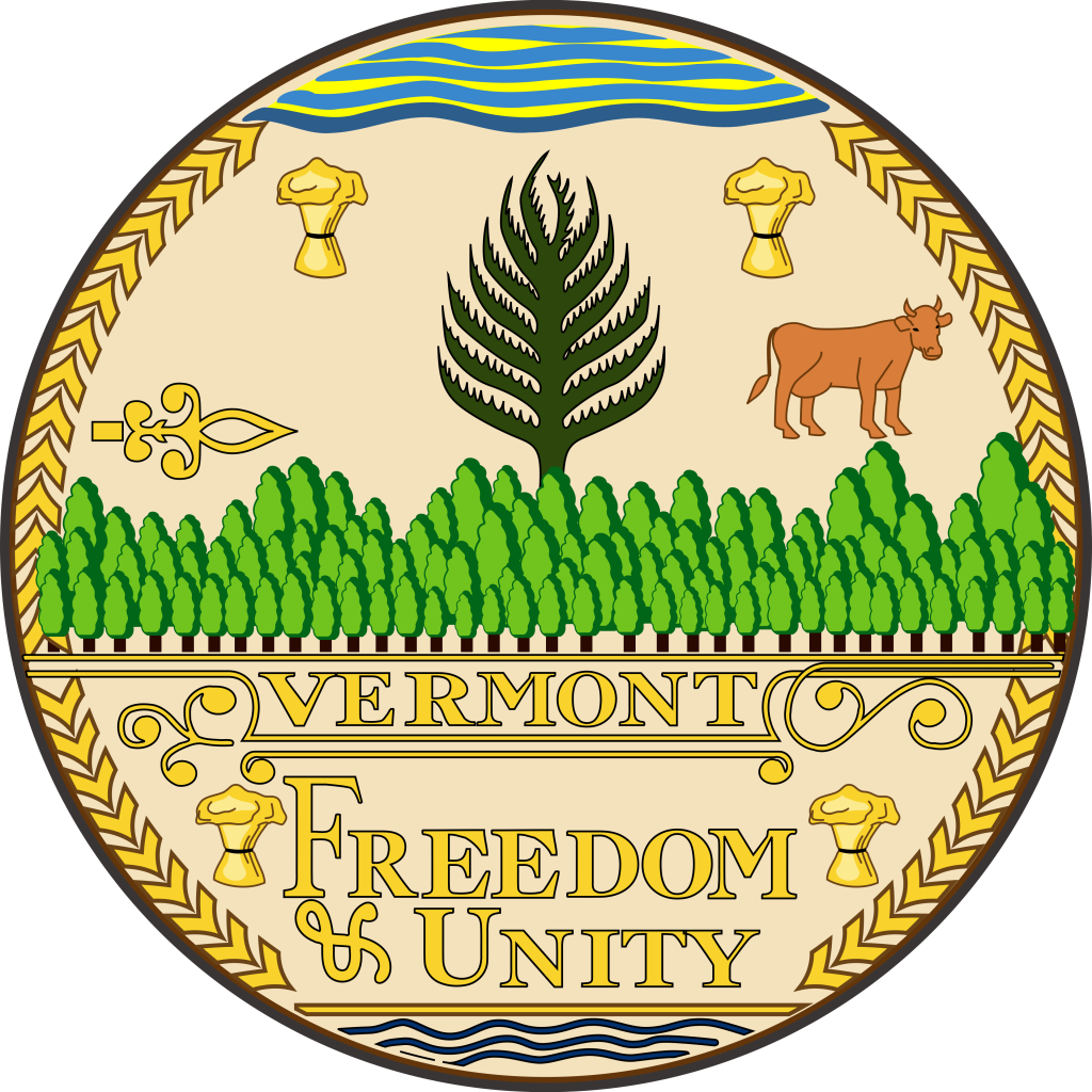 Gran sello del estado de Vermont.
