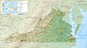 Topograf&iacute;a de Virginia.