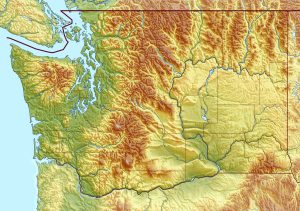 Topograf&iacute;a del estado de Washington.