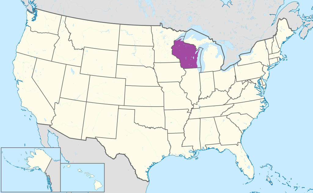 Mapa de ubicaci&oacute;n del estado de Washington en Estados Unidos.
