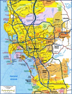 Plano de la ciudad de San Diego