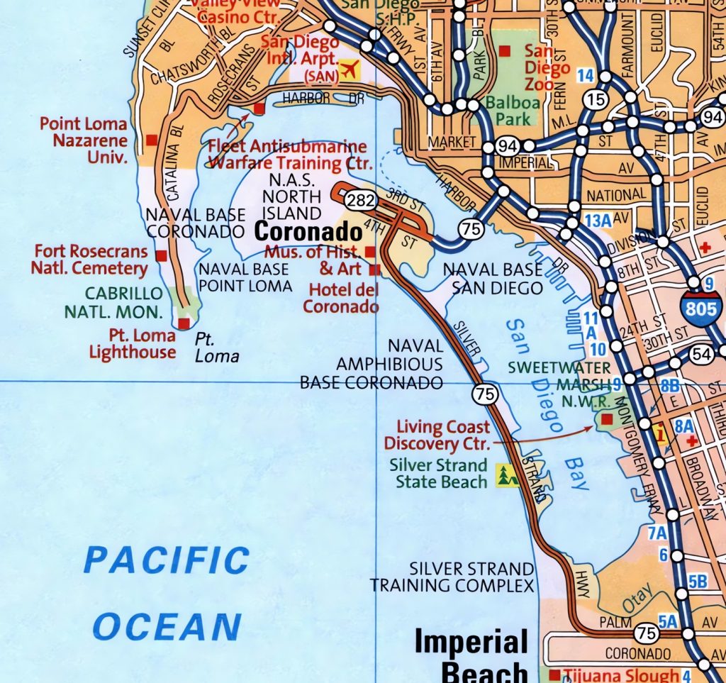 Plano del Puerto de San Diego.