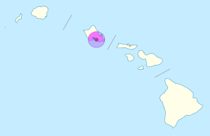 Mapa de ubicaci&oacute;n de Honolulu en Haw&aacute;i.