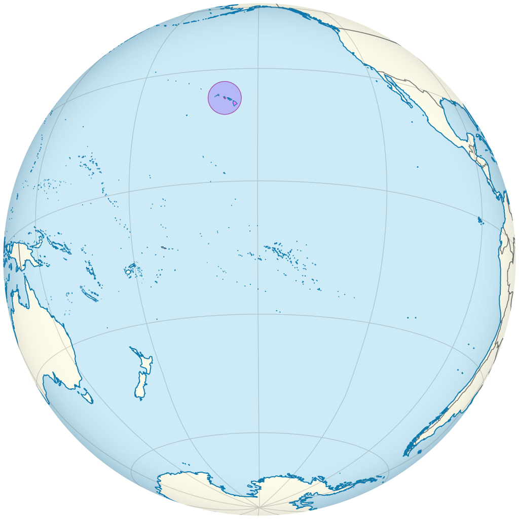 Mapa de ubicaci&oacute;n de la ciudad de Honolulu.