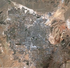 Imagen satelital de Las Vegas, Nevada