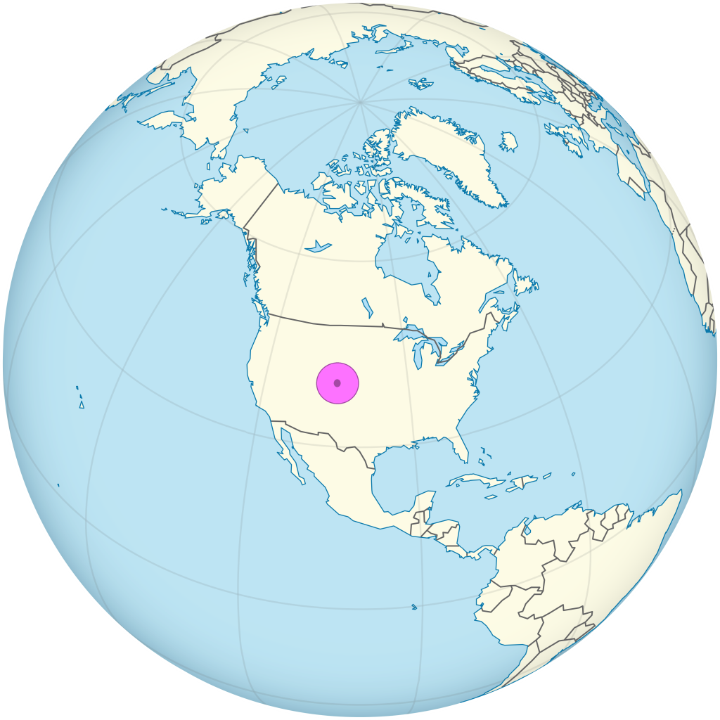 Mapa de ubicaci&oacute;n de la ciudad de Denver.