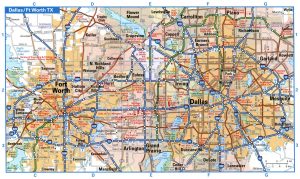 Mapa de Dallas-Fort Worth