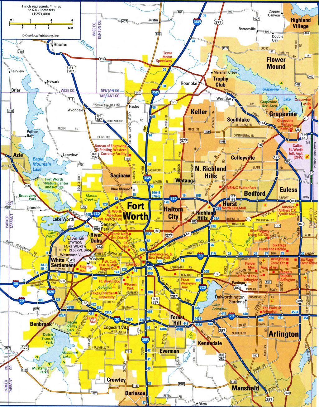 Plano de Fort Worth, Texas.