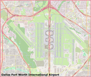 Plano del Aeropuerto Internacional de Dallas-Fort Worth