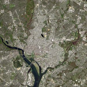 Imagen de Landsat 9 que muestra Washington D.C.