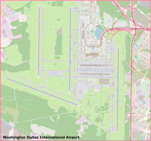 Plano del Aeropuerto Internacional de Washington-Dulles