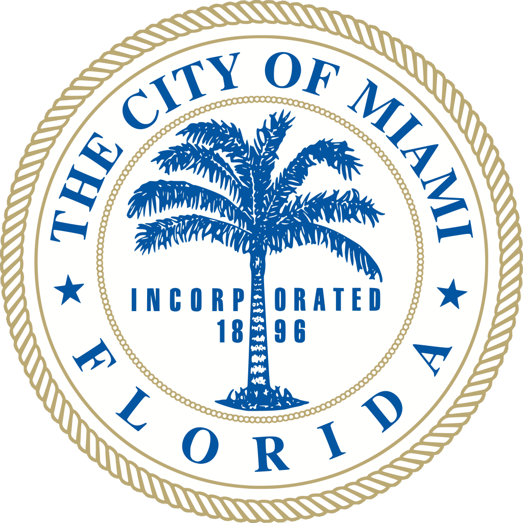 Sello de la ciudad de Miami, Florida.