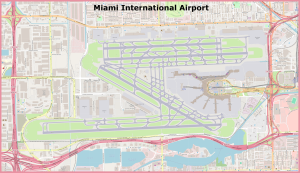 Plano del Aeropuerto Internacional de Miami