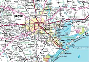 Mapa del &Aacute;rea Metropolitana de Houston