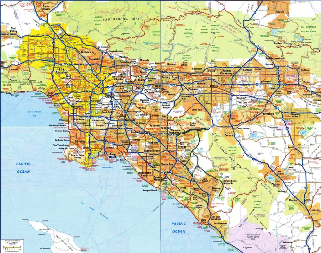 Mapa del Gran Los &Aacute;ngeles.