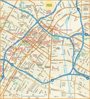 Plano del centro de Los &Aacute;ngeles