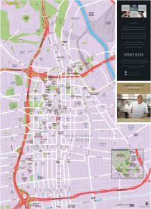 Plano tur&iacute;stico del centro de Los &Aacute;ngeles.