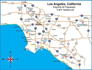 Red de autopistas de Los &Aacute;ngeles.