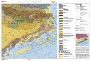 Mapa de las unidades estructurales mayores de Cataluña.