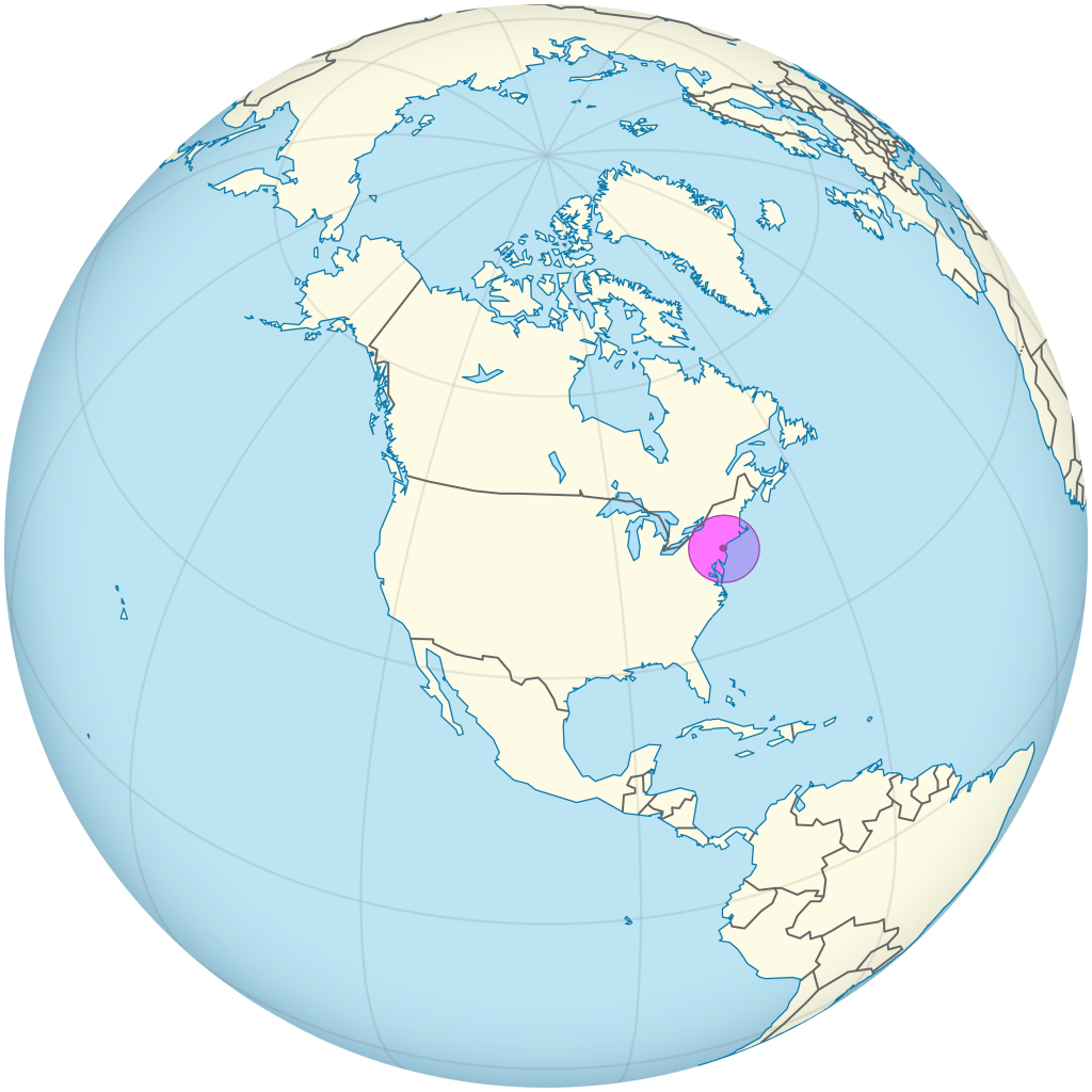 Mapa de ubicaci&oacute;n de la ciudad de Nueva York.