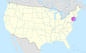 Mapa de ubicación de la ciudad de Nueva York en los Estados Unidos. Mapa de ubicación de la ciudad de Nueva York en los Estados Unidos.