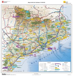 Mapa turístico de Cataluña