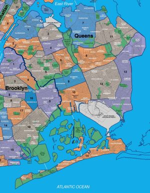 Plano de Queens, ciudad de Nueva York