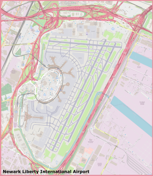 Plano del Aeropuerto Internacional Libertad de Newark