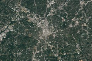 Imagen de Landsat 8 del &aacute;rea de Atlanta, adquirida en 2016.