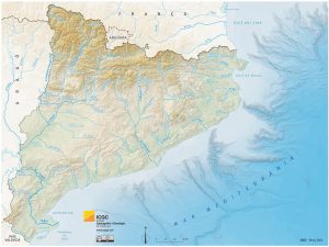 Mapa hidrográfico de Cataluña