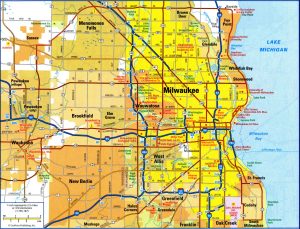 Plano de la ciudad de Milwaukee, Wisconsin