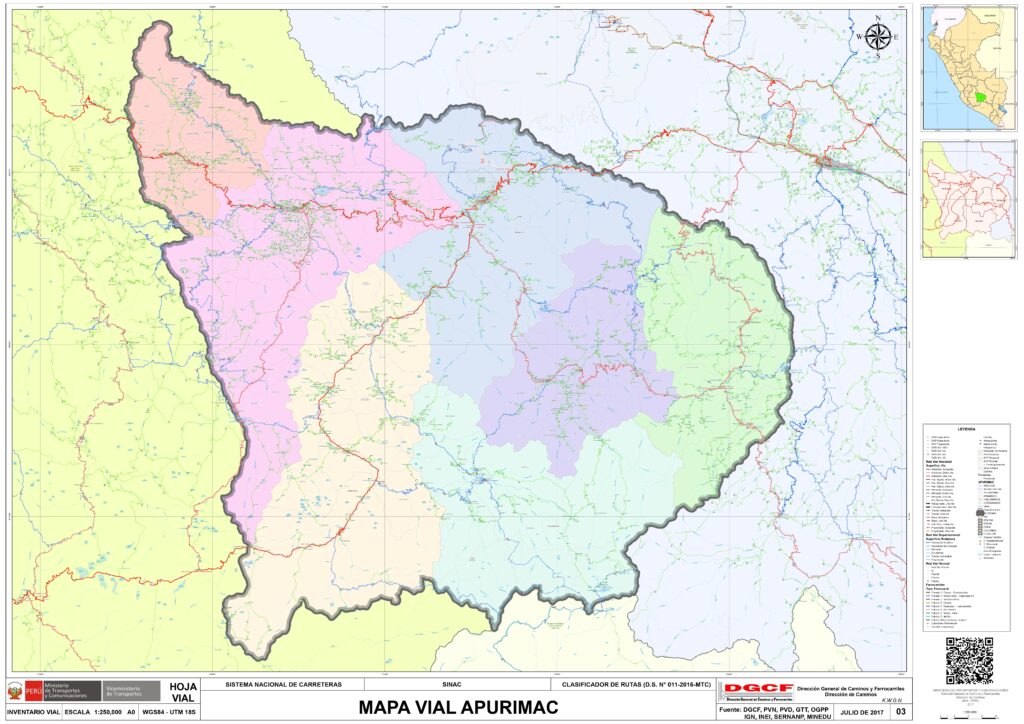 Mapa de Apurímac.