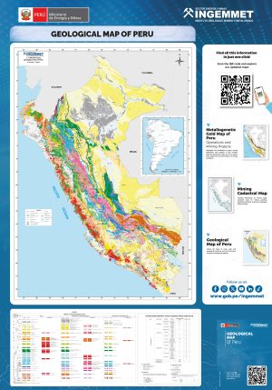 Mapa geol&oacute;gico del Per&uacute;