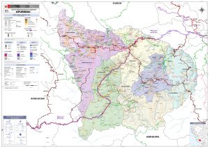 Mapa de carreteras del departamento de Apur&iacute;mac