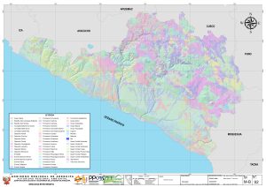 Mapa geol&oacute;gico del departamento de Arequipa