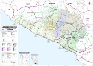 Mapa de carreteras del departamento de Arequipa