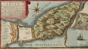Plano de la ciudad de Ceuta 1727.
