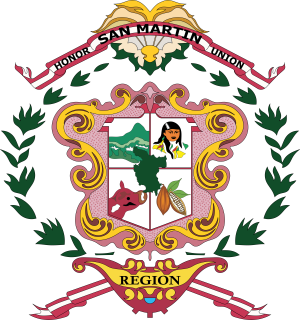 Escudo del departamento de San Mart&iacute;n
