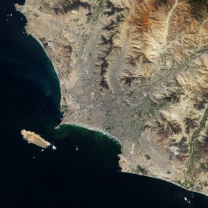 Imagen satelital de Lima, Per&uacute;