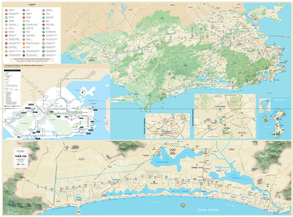 Plano de la ciudad de R&iacute;o de Janeiro.