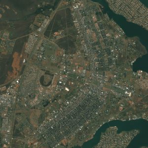 Brasilia vista desde el espacio. Brasilia vista desde el espacio.
