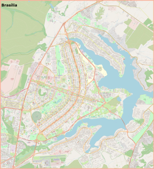 Plano de Brasilia, capital de Brasil