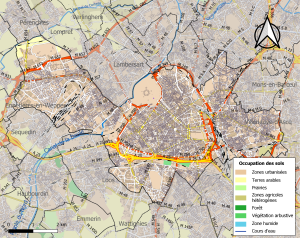 Infraestructuras y uso del suelo en el municipio de Lille