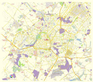 Accesos por carretera a la ciudad de Lille