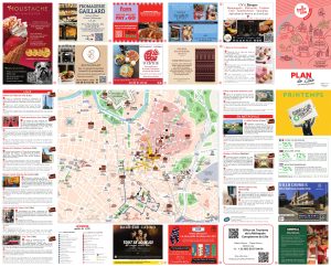 Plano turístico del centro de la ciudad de Lille. Plano turístico del centro de la ciudad de Lille.