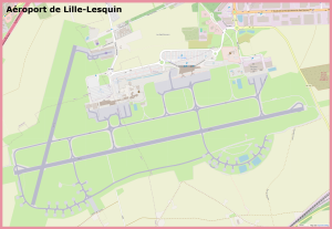 Plano del Aeropuerto de Lille-Lesquin