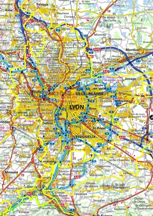 Accesos por carretera a la ciudad de Lyon