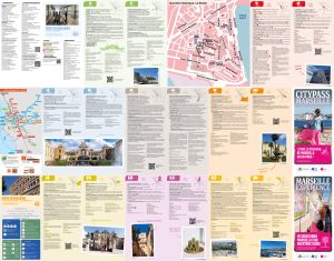 Leyenda del mapa turístico de la ciudad de Marsella. Leyenda del mapa turístico de la ciudad de Marsella.